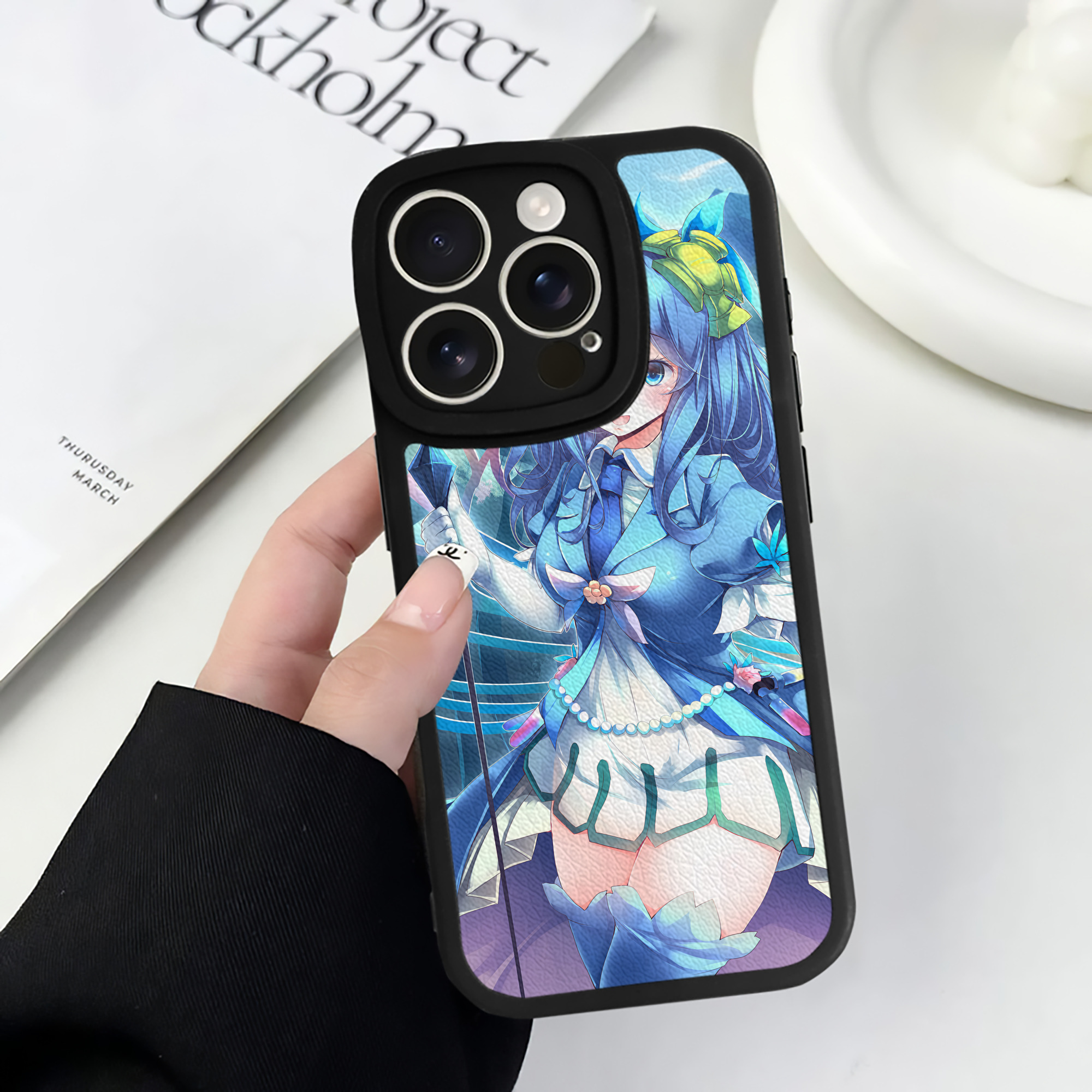 （画像用） 遊☆戯☆王 Yu-Gi-Oh! 【iPhone 16シリーズ対応】シリコンスマホケース（レザー調） 材質：シリコン